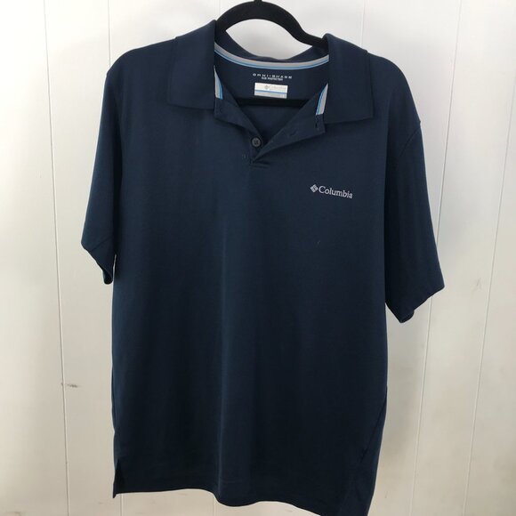 Columbia navy omni-shade polo size L - Picture 1 of 4